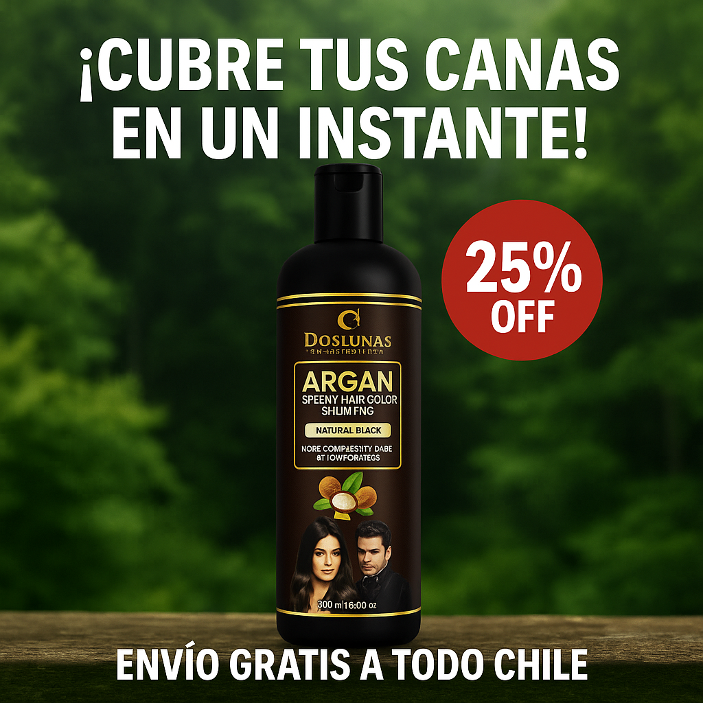 Shampoo Dos Lunas® 420ml - Fórmula 100% Natural que Cubre las Canas al Instante