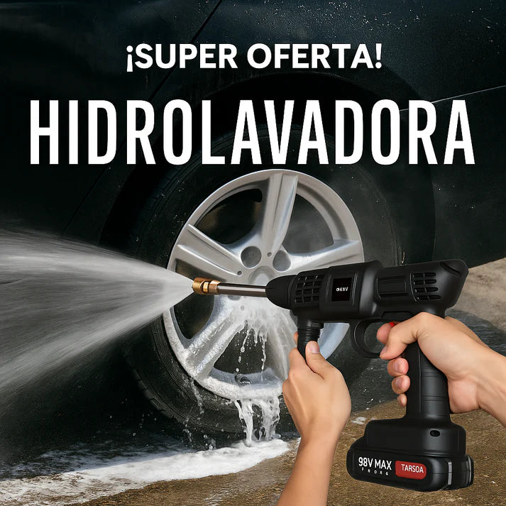 HIDROLAVADORA PORTATIL CON 2 BATERIAS 98V